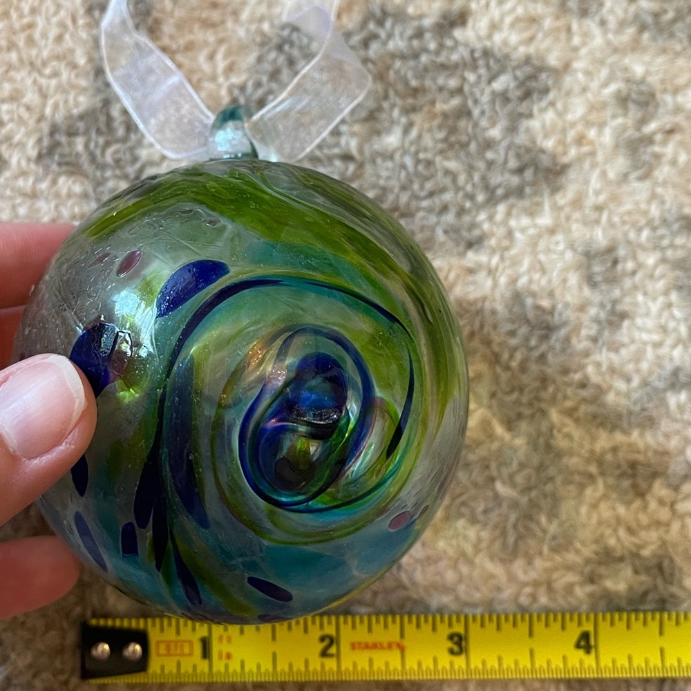 Crate&Barrel Glass Ornament